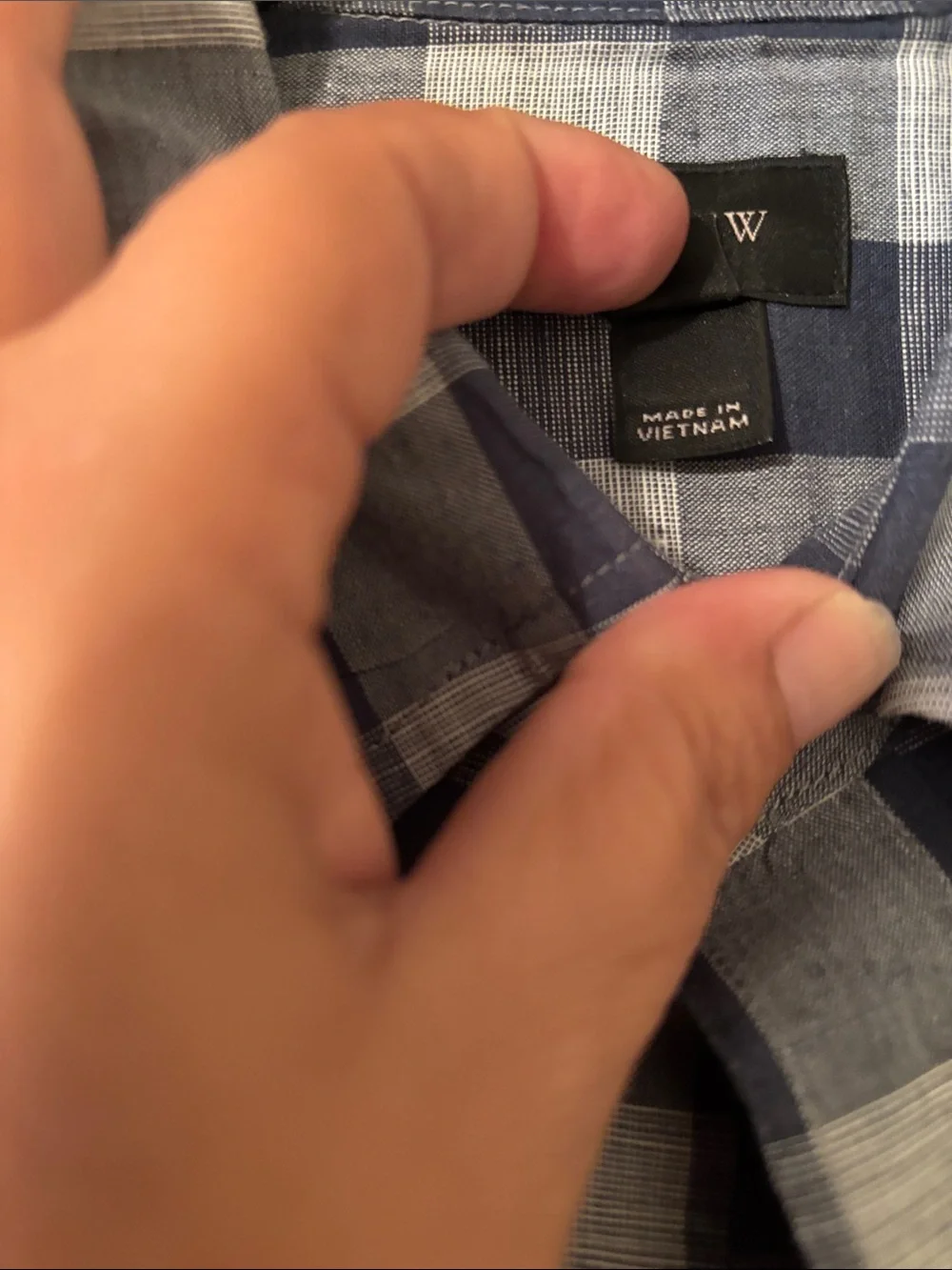 J. Crew Baird McNutt Irish Linen Slim Fit Blue/Gray Plaid Button-Down Shirt M